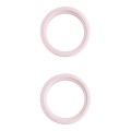 2 PCS Rear Camera Glass Lens Metal Outside Protector Hoop Ring for iPhone 13 mini(Gold)