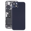 Glass Battery Back Cover with Holder for iPhone 14(Black)