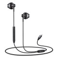 Yesido YH48 8 Pin Metal Line-Control In-Ear Wired Earphone, Length: 1.2m (Black)