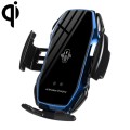 A5 10W Car Infrared Wireless Mobile Auto-sensing Phone Holder, InterfaceUSB-C / Type-C(Blue