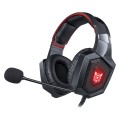 ONIKUMA K8 Over Ear Bass Stereo Surround Gaming Headphone with Microphone & LED Lights(Red)