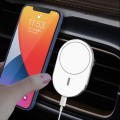 X19 Magsafe Car Air Outlet Vent Mount Clamp Holder 15W Fast Charging Qi Magnetic Wireless Charger(Wh