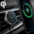 12PRO 15W Aluminum Alloy MagSafe Magnetic Car Wireless Charger Mobile Phone Holder (Silver)