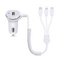 WK WP-C24 3.1A Explore The 3-in-1 Free Edition 8 Pin / Micro USB / USB-C / Type-C Data Cable + USB C
