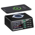 X9D 110W Multi-ports Smart Charger Station + Wireless Charger AC100-240V, EU Plug (Black)