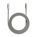 MOMAX DC31 1m USB3.2 USB-C / Type-C to USB-C / Type-C 100W Braided Data Sync Charge Cable (Titanium