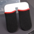 1 Pair Carbon Fiber Touchscreen Anti-slip Anti-sweat Gaming Finger Cover for Thumb / Index Finger (R