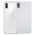 Back Cover with Adhesive for iPhone X(White)