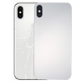 Glass Mirror Surface Battery Back Cover for iPhone X(Silver)