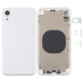 Back Housing Cover with Camera Lens & SIM Card Tray & Side Keys for iPhone XR(White)