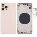 Stainless Steel Material Back Housing Cover with Appearance Imitation of iP13 Pro for iPhone XR(Gold