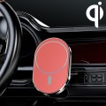JJT-968 15W Max Output Magnetic Car Air Outlet Bracket Wireless Charger(Red)