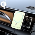 JJT-969 15W Max Output Magnetic Car Air Outlet Bracket Wireless Charger(Green)