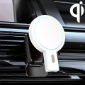 K07 15W Max Output Magnetic Car Air Outlet Bracket Wireless Charger(White)