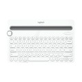 Logitech K480 Multi-device Bluetooth 3.0 Wireless Bluetooth Keyboard with Stand (White)