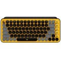 Logitech POP KEYS Round Button Bluetooth Mechanical Keyboard(Yellow)