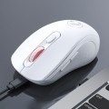 iMICE W-718 Rechargeable 6 Buttons 1600 DPI 2.4GHz Silent Wireless Mouse for Computer PC Laptop (Whi