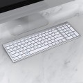 109 Three-mode Wireless Bluetooth Keyboard (Silver)