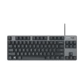 Logitech K835 Mini Mechanical Wired Keyboard, Green Shaft (Black)