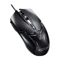 Chasing Leopard 179 USB 1600DPI Three-speed Adjustable Wired Optical Gaming Mouse, Length: 1.3m(Blac