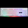 ZGB G20 104 Keys USB Wired Mechanical Feel Glowing Computer Keyboard Gaming Keyboard(White)