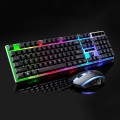 ZGB G21 1600 DPI Professional Wired Colorful Backlight Mechanical Feel Suspension Keyboard + Optical
