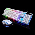 ZGB G21 1600 DPI Professional Wired Colorful Backlight Mechanical Feel Suspension Keyboard + Optical