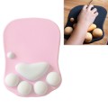 MONTIAN Cat Claw Shape Slow Soft Bracer Non-slip Silicone Mouse Pad (Pink)