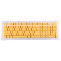 ABS Translucent Keycaps, OEM Highly Mechanical Keyboard, Universal Game Keyboard (Yellow)