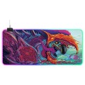 Computer Monster Pattern Illuminated Mouse Pad, Size: 90 x 40 x 0.4cm