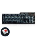 Ajazz AK35I Multimedia Knob Gaming Backlight Alloy Machinery Keyboard (Black Red Axis)