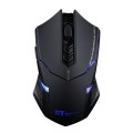 ET X-08 7-keys 2400DPI 2.4G Wireless Mute Gaming Mouse with USB Receiver & Colorful Backlight (Black