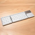 GK408 Three-fold Rechargeable Wireless Bluetooth Keyboard with Touchpad, Support Android / IOS / Win