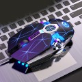 YINDIAO 3200DPI 4-modes Adjustable 7-keys RGB Light Wired Gaming Mechanical Mouse, Style: Audio Vers