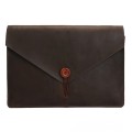 Universal Genuine Leather Business Laptop Tablet Bag, For 15.4 inch and Below Macbook, Samsung, Leno