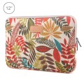 Lisen 12 inch Sleeve Case Colorful Leaves Zipper Briefcase Carrying Bag for iPad, Macbook, Samsung,