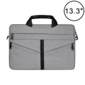 13.3 inch Breathable Wear-resistant Fashion Business Shoulder Handheld Zipper Laptop Bag with Should