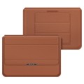 4 in 1 Universal Laptop Holder PU Waterproof Protection Wrist Laptop Bag, Size: 17 inch(Brown)