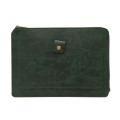 11.6 inch Genuine Leather Zipper Laptop Tablet Bag, For Macbook, Samsung, Lenovo, Sony, DELL Alienwa