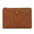 11.6 inch Genuine Leather Zipper Laptop Tablet Bag, For Macbook, Samsung, Lenovo, Sony, DELL Alienwa