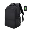 Polyester Waterproof Laptop Backpack for Below 15 inch Laptops, with USB Interface Trunk Trolley Str