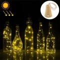 1m 10 LEDs SMD 0603 Solar Powered Copper Wire String Light  Fairy Lamp Decorative Light(Warm White)