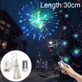 30cm Explosion Ball Fireworks Dimmable Copper Wire LED String Light, 150 LEDs Batteries Box LED Deco