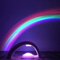 Romantic Rainbow Projection Decorative Lamp Bedside LED Night Light (White)