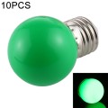 10 PCS 2W E27 2835 SMD Home Decoration LED Light Bulbs, AC 220V (Green Light)