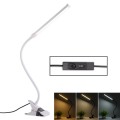 LED Desk Lamp 8W Folding Adjustable Eye Protection Table Lamp, USB Plug-in Version(White)