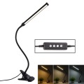 LED Desk Lamp 8W Folding Adjustable USB Charging Eye Protection Table Lamp, USB Charge Version(Black