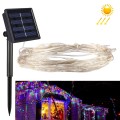 10m IP65 Waterproof Colorful Light Solar Panel Silver Wire String Light, 100 LEDs SMD 0603 Fairy Lam