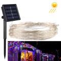 20m IP65 Waterproof Colorful Light Solar Panel Silver Wire String Light , 100 LEDs SMD 0603 Fairy La