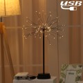100 LEDs Dandelion Copper Wire Table Lamp Decoration Creative Bedside Night Light Gift, USB Powered(